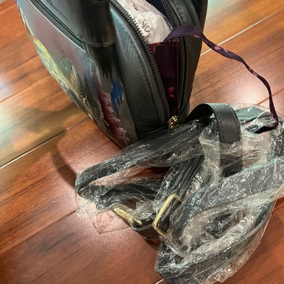 New NWT Anuschka Multicolor Handbag Purse Handpainted Animal Print Design Small - Picture 5 of 7